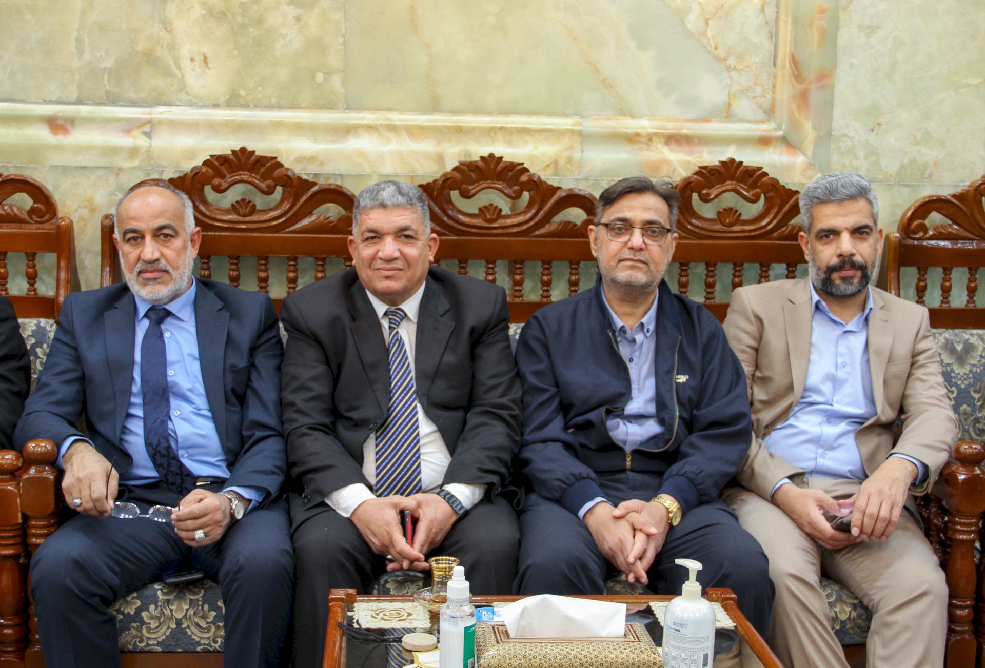 لقاء سماحة المتولي الشرعي للعتبة العباسية المقدسة بوفد مؤتمر الزهراء عليها السلام العلمي الدولي الثاني