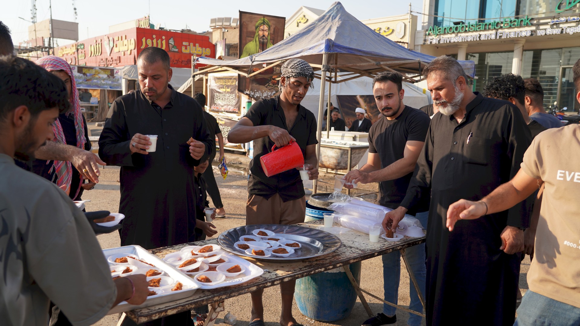 موكب مركز تراث الحلة في  احياء مسيرة الأربعين 1446