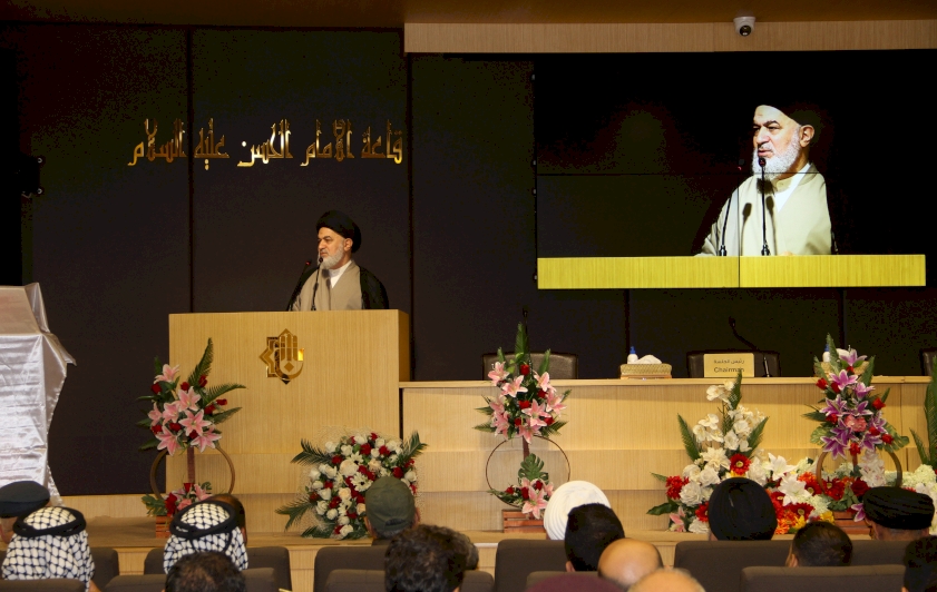 الشيخ الخويلدي يحضر مؤتمر فتوى الدفاع الكفائيّ المقدَّسة الخامس