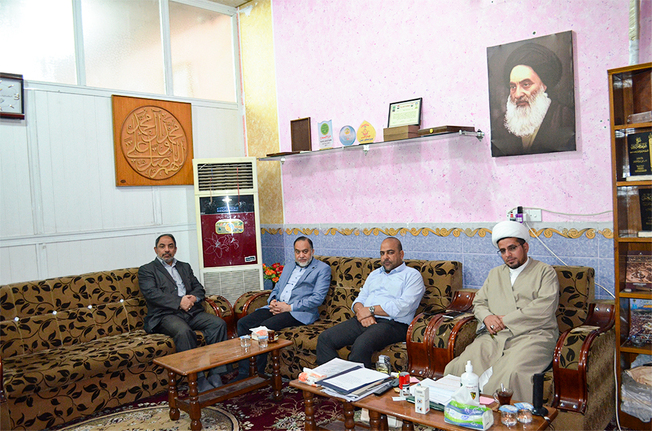 زيارة المُحقِّق حسين جهاد ظاهر الحسَّانيّ إلى مركز تراث الحِلَّة
