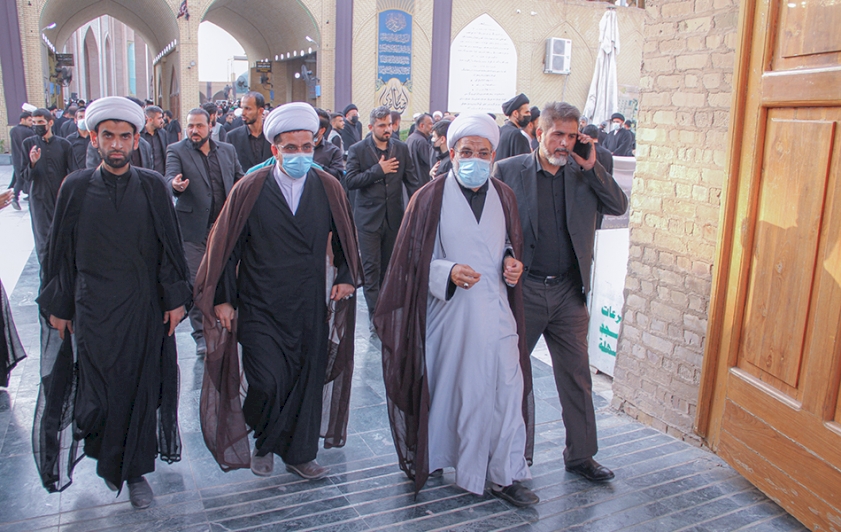 وفدُ مركز تراث الحلة يحضر مجلسَ أربعينية المرجع السيّد محمد سعيد الحكيم (قُدّس سرّه)