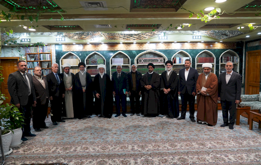 سماحة المتولي الشرعي للعتبة الحسينية (دام عزه) يلتقي وفد اللجنة التحضيرية والعلمية للمؤتمر العلمي الدولي الخامس عن سيدة نساء العالمين فاطمة الزهراء (عليها السلام)