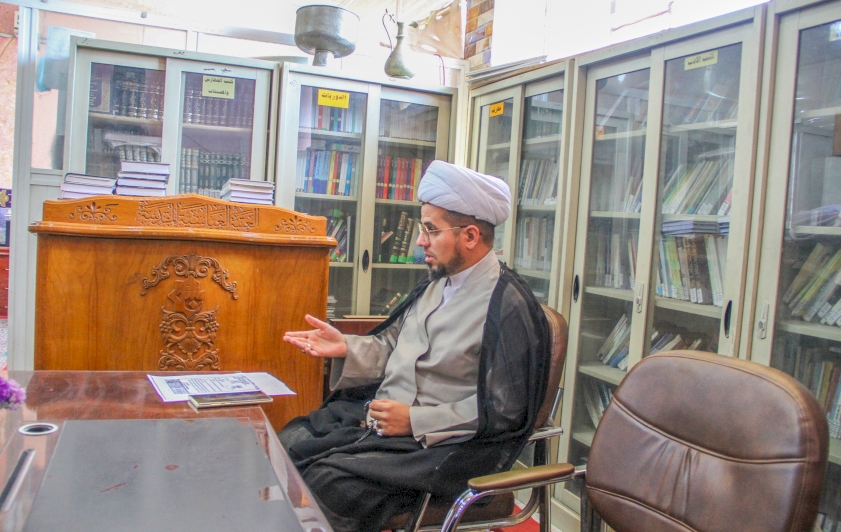 اجتماع الشيخ الخويلدي بمنتسبي المركز