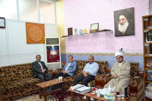 زيارة المُحقِّق حسين جهاد ظاهر الحسَّانيّ إلى مركز تراث الحِلَّة