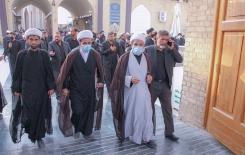 وفدُ مركز تراث الحلة يحضر مجلسَ أربعينية المرجع السيّد محمد سعيد الحكيم (قُدّس سرّه)