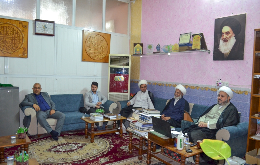زيارة الشيخ عمار الهلاليّ (دام عزه) لمركز تراث الحِلَّة