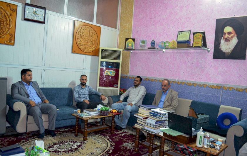 عضو مجلس إدارة العتبة العبَّاسيَّة المقدَّسة في زيارةٍ خاصَّة لمركز تُراث الحِلَّة