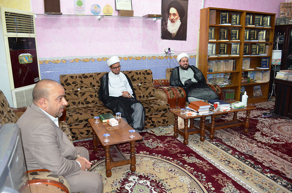 زيارة الشيخ عمار الهلاليّ (دام عزه) لمركز تراث الحِلَّة