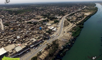 صورة جوية لمحلة كريطعة في الصوب الصغير-  إعلام مركز تراث الحلة