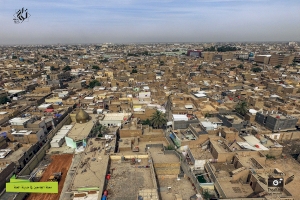 صورة جوية لمحلة الجامعين - إعلام مركز تراث الحلة