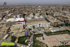 صورة جوية لمحلة الجباويين في الصوب الكبير -اعلام مركز تراث الحلة