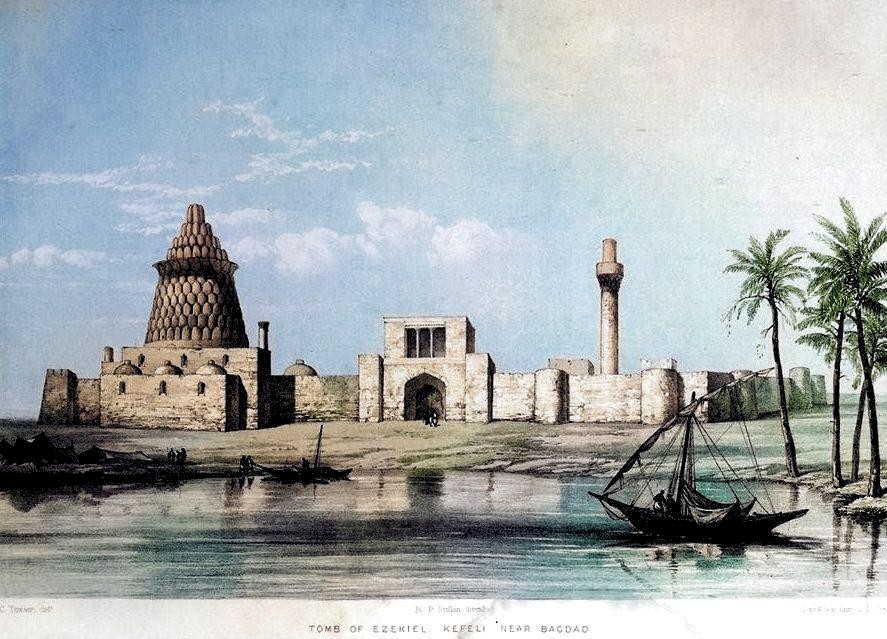 لوحتان لمسجد النخيلة عام 1864م