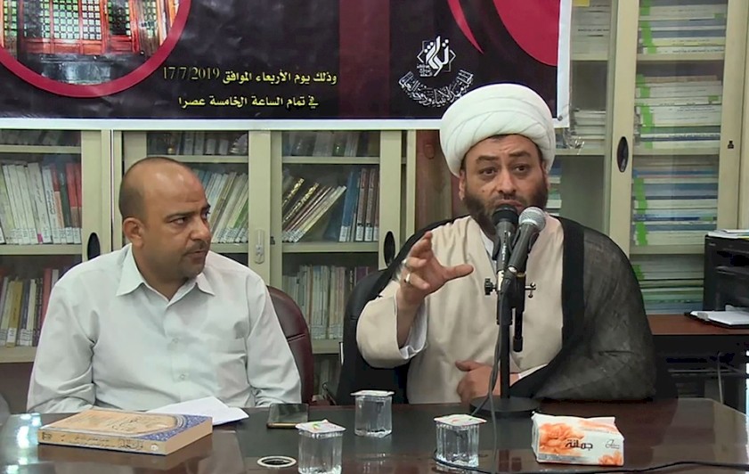 جانب من محاضرة فضيلة الشيخ حسن الخمايسيّ.العرفان الإسلاميّ في مدرسة أهل البيت (ع)، العلَّامة ابن طاووس اختيارًا)