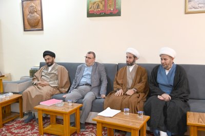 وفد من الفضلاء في النجف الأشرف من منتسبي مركز تراث الجنوب يحلون ضيوفًا على المركز.
