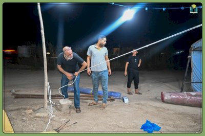 المباشرة بنصب موكب جنوب الولاء لحامل اللواء
