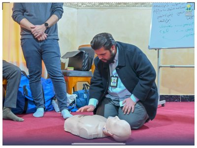 بغية الارتقاء بمستوى الثقافة الصحية لكوادره .. مركز تراث الجنوب يُشارك في دورة الإسعافات الأولية التي تنظمها أكاديمية الكفيل للإسعافات والتدريب الطبي