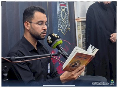 تلبية لدعوة كريمة من معهد القرآن الكريم .. كادر مركز تراث الجنوب يحضر مجلساً حسينيّاً بمناسبة استشهاد الإمام أبي الفضل العباس (ع)