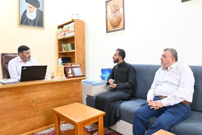مركز تراث الجنوب يستقبل الباحث الشيخ (علاء حسين آل حسّان)
