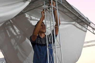 مركز تراث الجنوب يشرع بنصب موكبه الخدمي في عامه الرابع لخدمة زائري الأربعينية