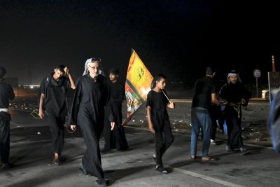 حتى بلوغ الأربعين .. موكب (جنوب الولاء لحامل اللواء) مستمر بتقديم خدماته للزائرين الكرام