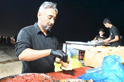 حتى بلوغ الأربعين .. موكب (جنوب الولاء لحامل اللواء) مستمر بتقديم خدماته للزائرين الكرام