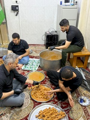 حتى بلوغ الأربعين .. موكب (جنوب الولاء لحامل اللواء) مستمر بتقديم خدماته للزائرين الكرام