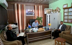 ضمن زياراته الميدانية مركز تراث الجنوب يزور إعدادية الناصرية للبنين