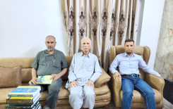 منسقية مركز تراث الجنوب تزور أسرة العلامة الشيخ صلال فاضل الموح في الديوانية