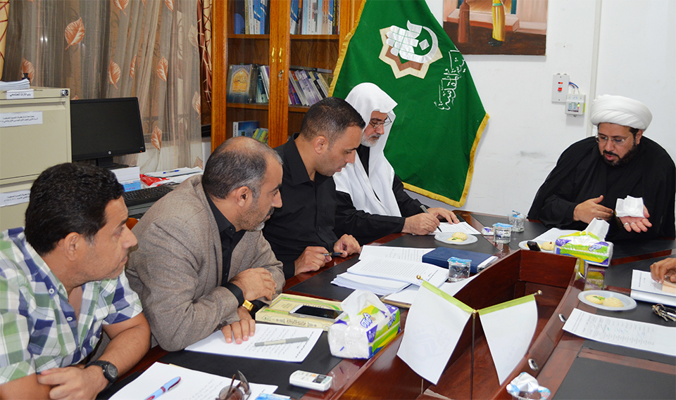 هيأتا مجلة تراث كربلاء الفصليّة المحكّمة تعقدان اجتماعهما النصف شهري