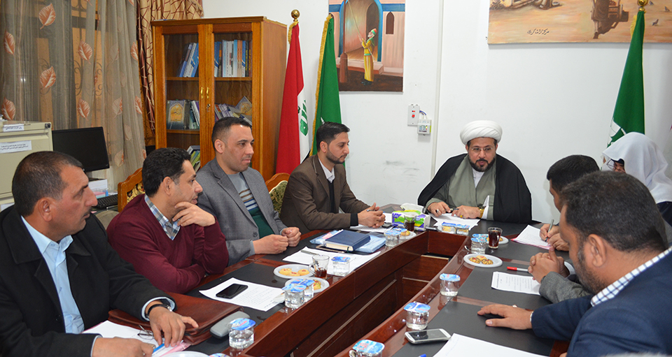 الهيأتانِ الإستشاريةِ والتحريريةِ لمجلَّة تُراثِ كربلاءَ الفَصليَّة المُحكَّمة تعقدانِ اجتماعهُما الدَّوري