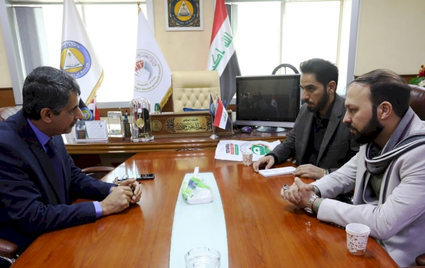 عضوا اللّجنة التحضيريّة لمؤتمرِ (تراثُنا هويَّتُنا) الثّاني في رِحابِ جامعةِ البصرة