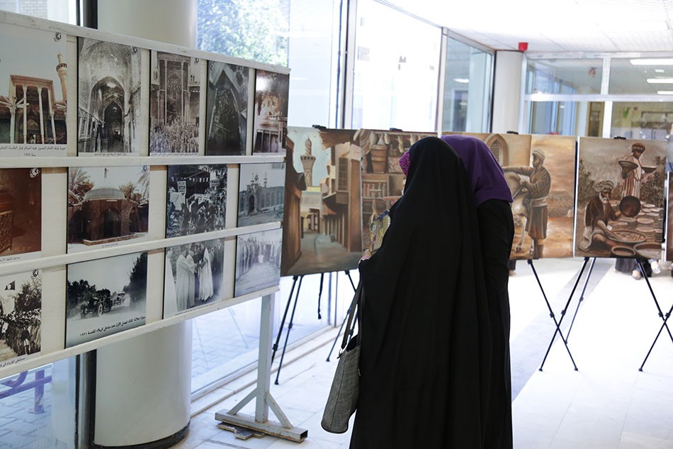 مركز تراث كربلاء يشارك في المعرض الذي أقامته العتبة العباسية المقدسة في جامعة كربلاء