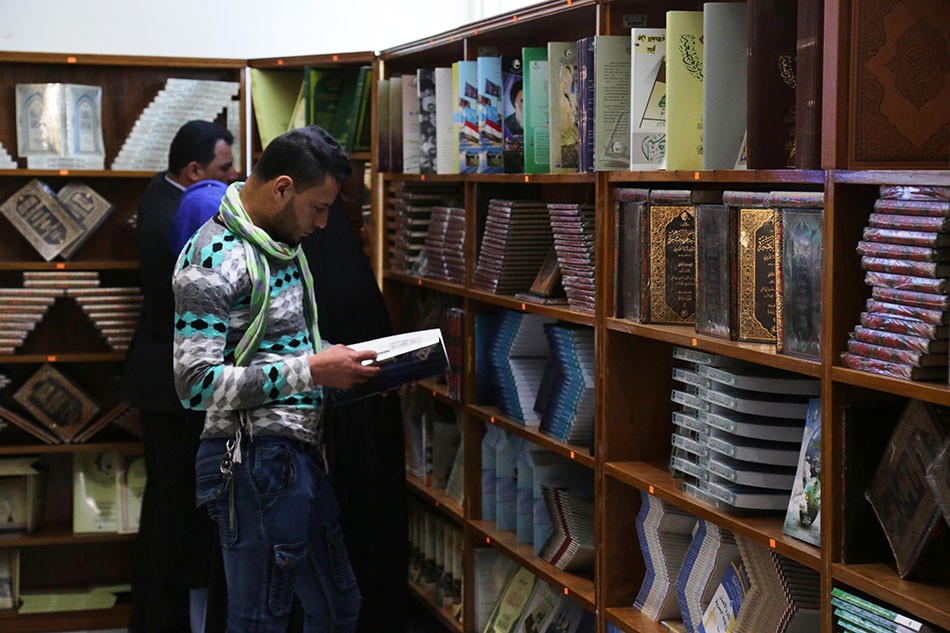 مركز تراث كربلاء يشارك في المعرض الذي أقامته العتبة العباسية المقدسة في جامعة كربلاء