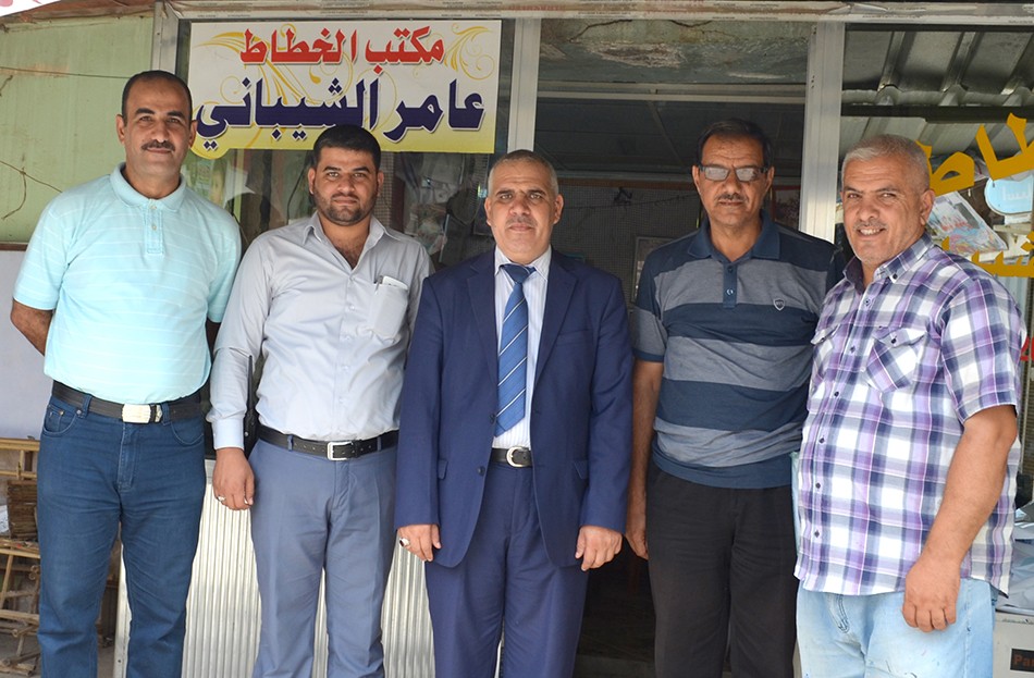 مركزُ تراثِ كربلاء يزورُ الخطّاطينَ فِي  قَضاءِ الهنديّةِ