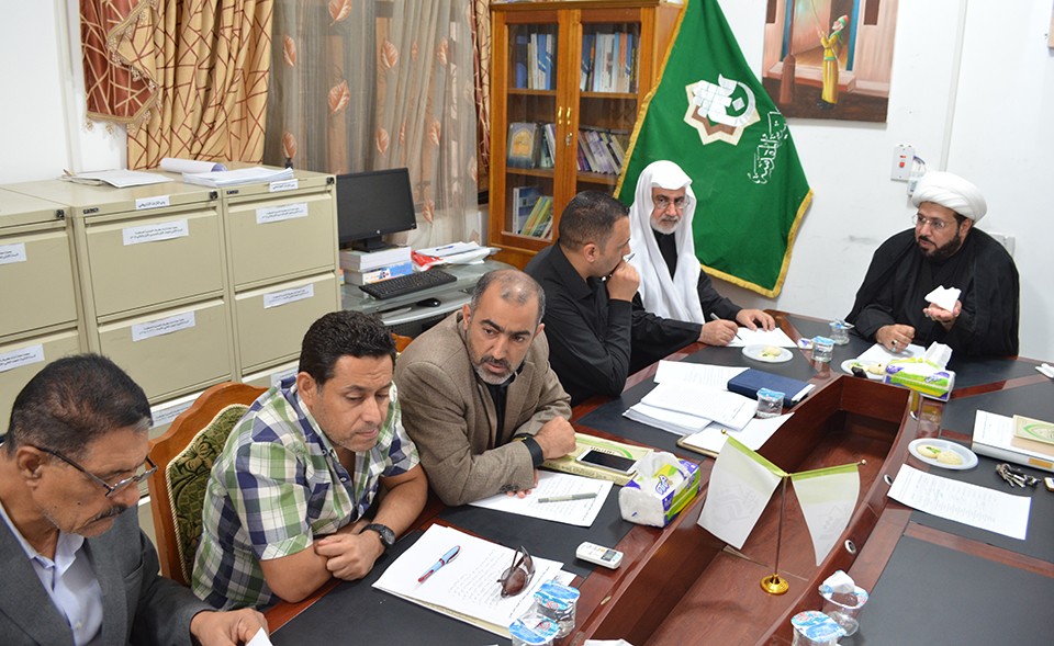 هيأتا مجلة تراث كربلاء الفصليّة المحكّمة تعقدان اجتماعهما النصف شهري