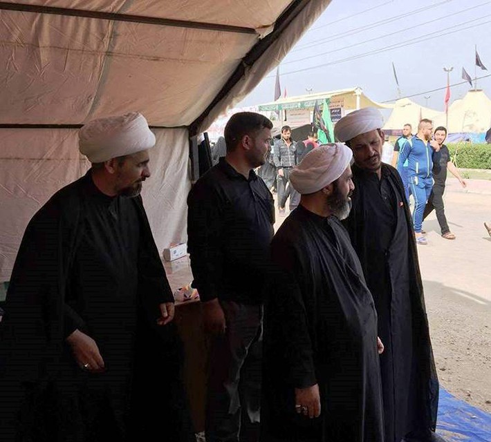 سماحة الشيخ احمد الصافي يشيد  بمعرض مركز تراث كربلاء