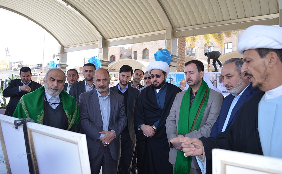 الأمين العام للعتبة العباسية المقدّسة -دام تأييده- يفتتح معرض مركز تراث كربلاء السنوي الرابع