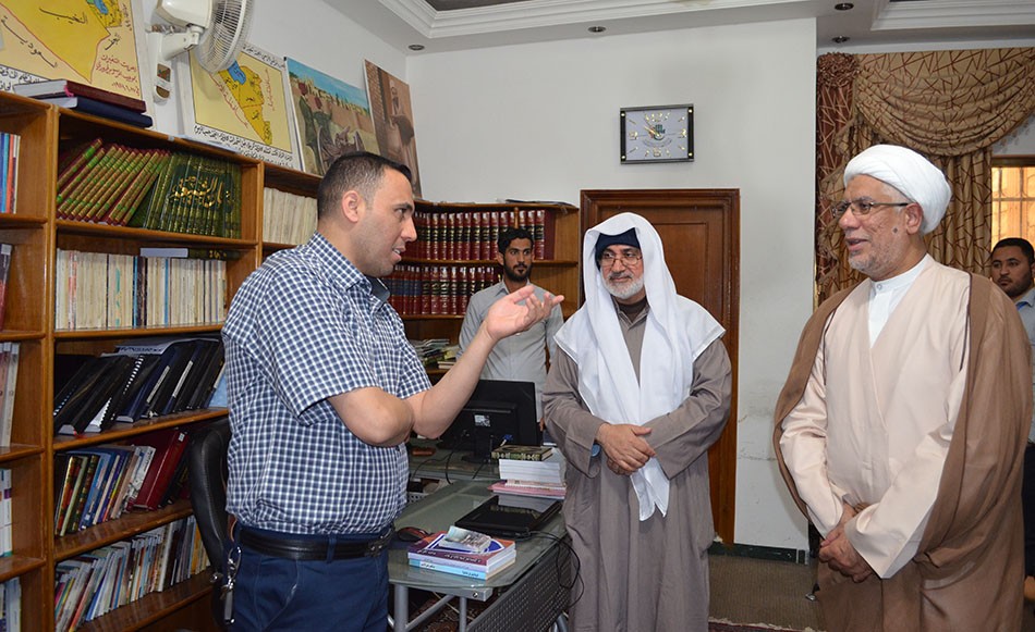 الشيخ الدكتورعبد الله اليوسف في رحاب مركز تراث كربلاء