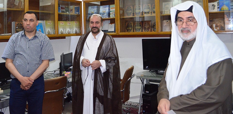 مدير مركز تراث كربلاء يستقبل مدير مؤسسة الإمام الجواد –عليه السلام- ومؤلِّف فهرس المخطوطات العربية والفارسية في المكتبات الإيرانية
