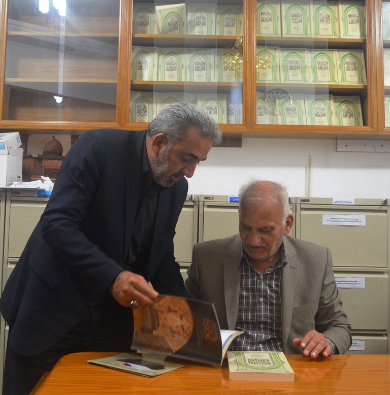 الدكتور علاء الكتبي في رحاب مركز تراث كربلاء