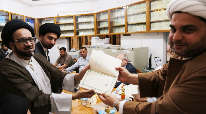وفدٌ من ضيوف مهرجان ربيع الشهادة الثقافي العالمي الثالث عشر يزور مركز تراث كربلاء