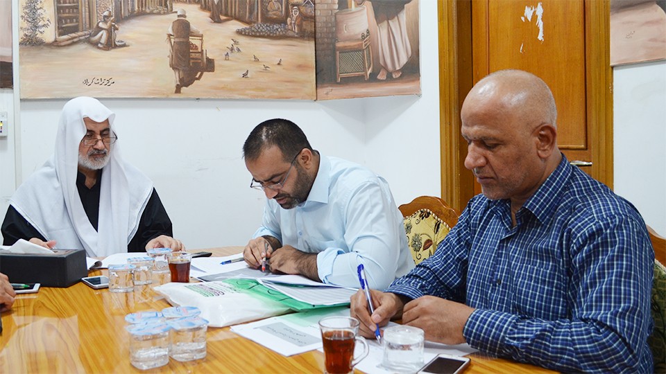 إجتماع لتحريرية مجلة تراث كربلاء الفصلية المحكّمة