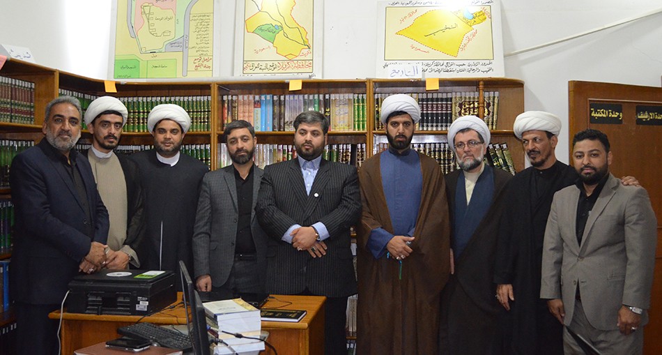 مركز تراث كربلاء يستقبل وفداً  من مؤسسة الإمام الكاظم -عليه السلام-