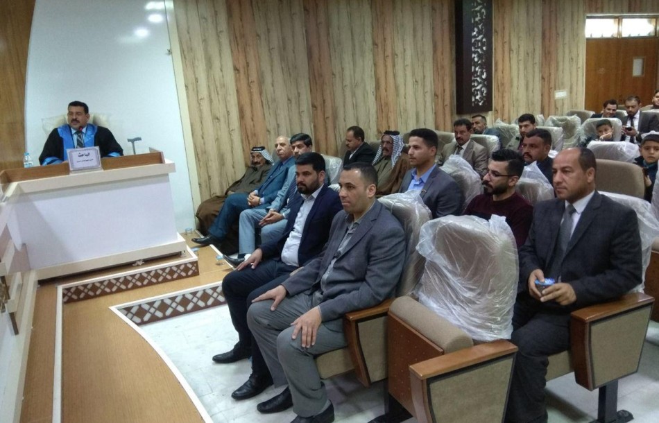 وفدٌ من مركز تراث كربلاء يحضر مناقشة علمية في جامعة كربلاء