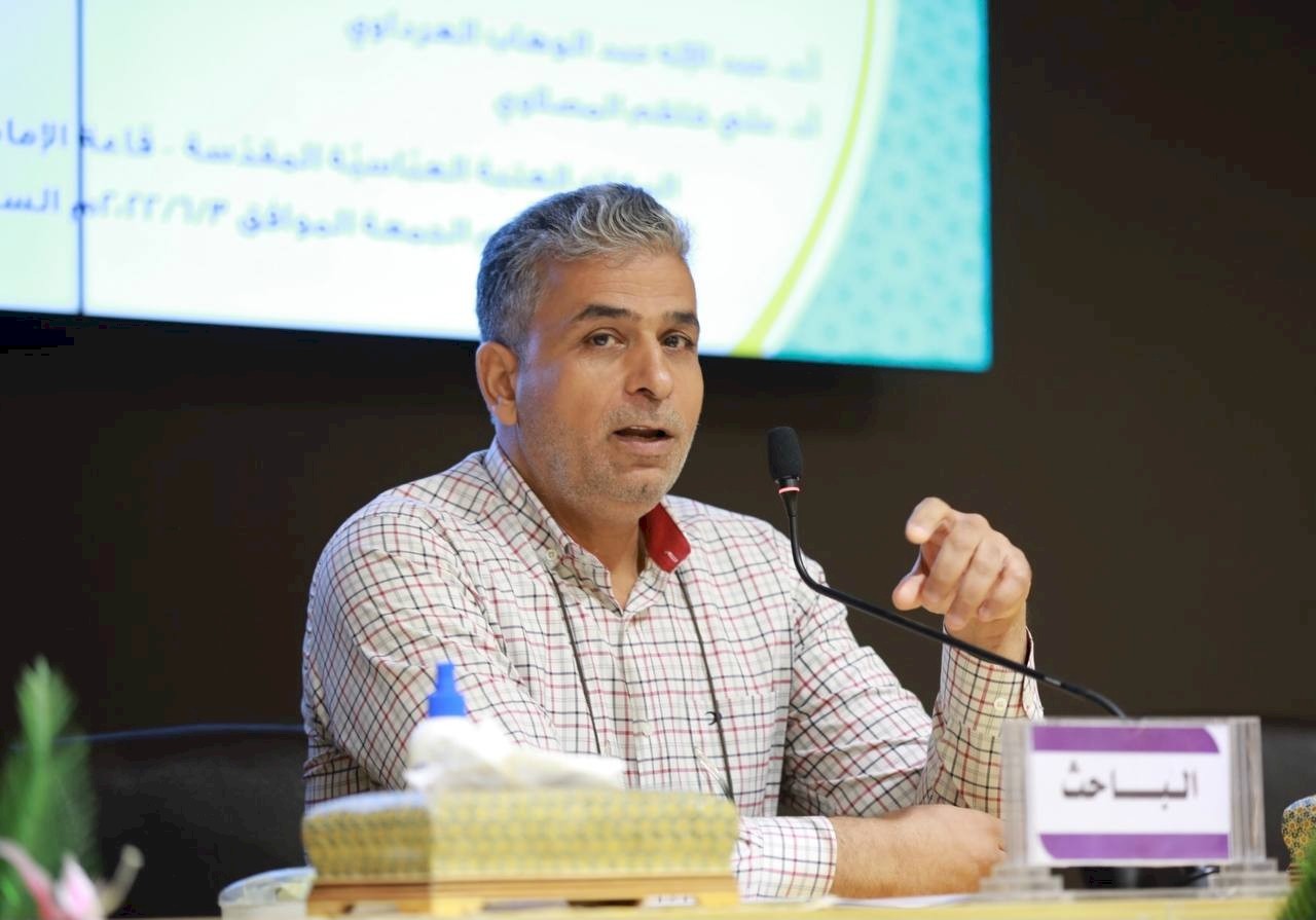 مركز تراث كربلاء يناقش اطروحات السيد حسين الحائري..  تقرير مركز الكفيل للانتج الفني