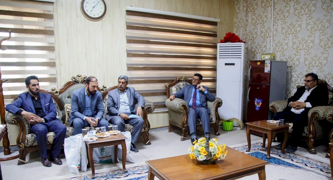 لدَعوةِ أساتذتِها للمُشاركةِ في مؤتمرِهِ العِلميِّ الدوليِّ الثّاني.. وفدٌ مِن مركزِ تُراثِ كربَلاء يزورُ جامعةَ واسِط
