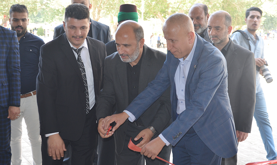 نائب الأمين العام للعتبة العباسية المقدّسة يفتتح معرض مركز تراث كربلاء في جامعة بغداد