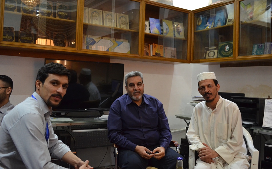 حفيد الشاعر كاظم السلامي في ضيافة مركز تراث كربلاء