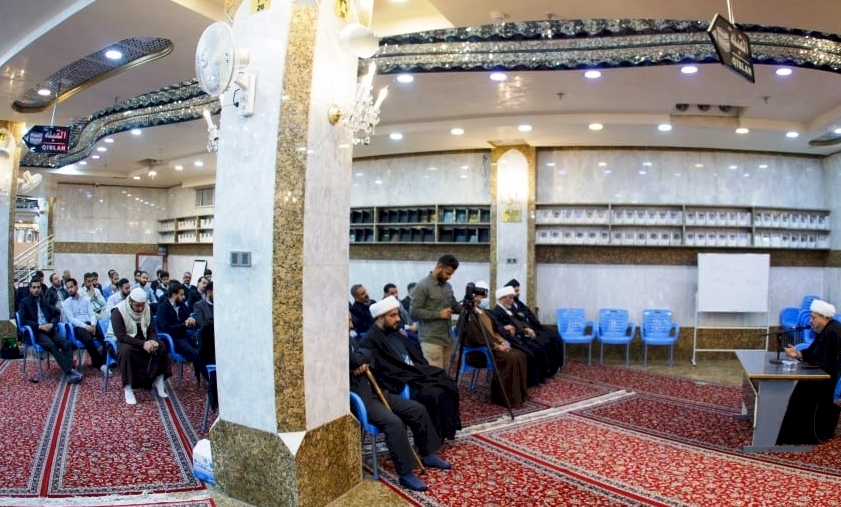 في اجتماعٍ ضمَّ مُنتسبي قسم المعارِف.. الشّيخُ الهلاليّ: أبوابُ رئاسةِ القسمِ مفتوحةٌ للجميع دونَ استثناءٍ