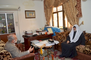 مدير مركز تراث كربلاء يستقبل السيد عبد الله سعيد زيني